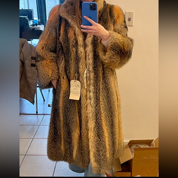 Vintage long fox fur coat - Picture 3 of 3